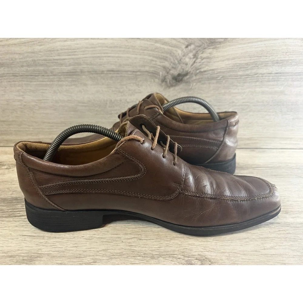 Belvedere Shoes Treviso Men's Size 10 M Brown Leather Oxford Square Toe‎